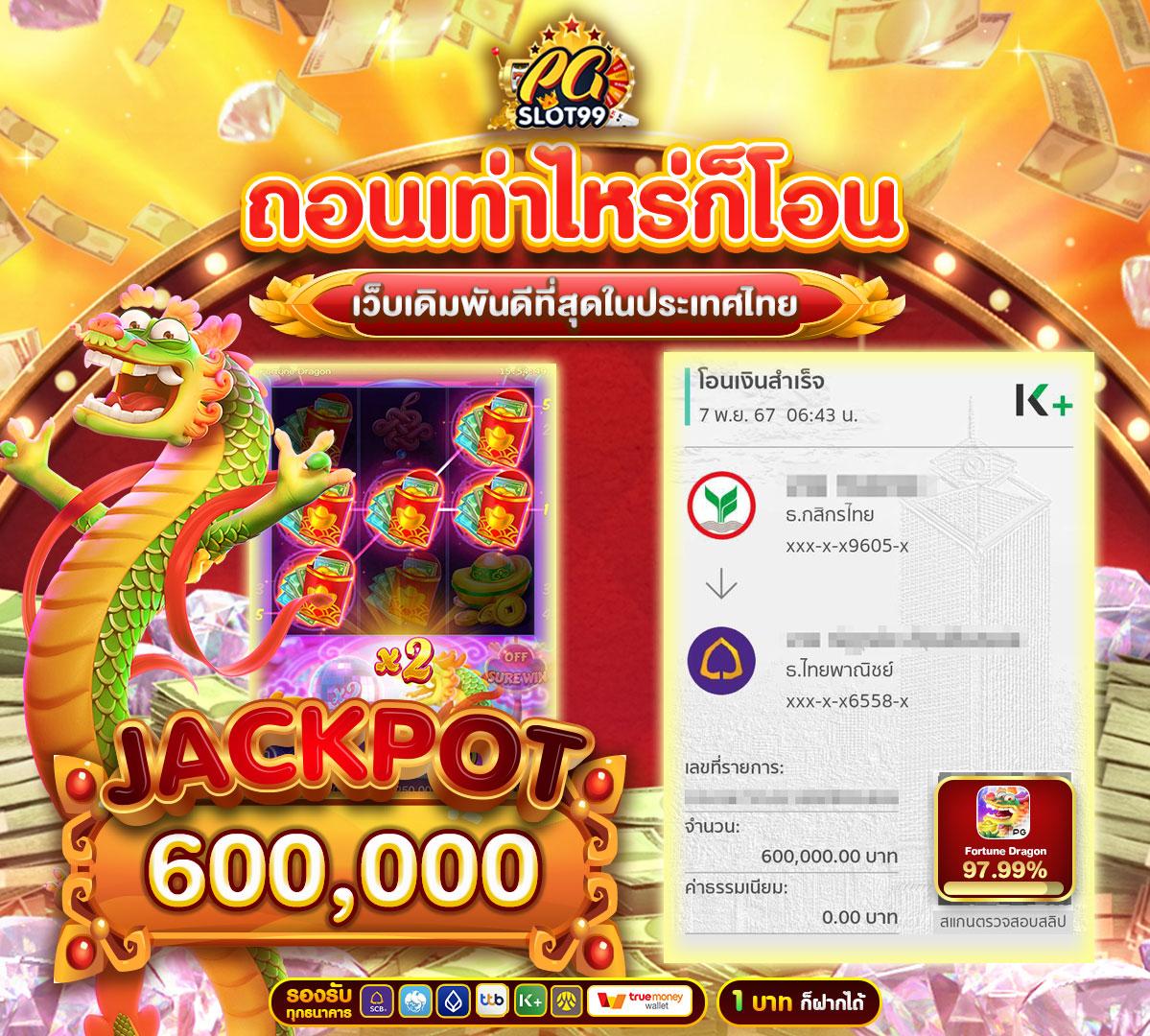 รับโบนัสสล็อต ฝาก 1 บาท ได้ 100 ล่าสุด โปรโมชั่นมาแรง 2024